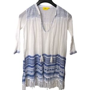 Roller Rabbit Cotton Gauze Boho Tunic Top XS